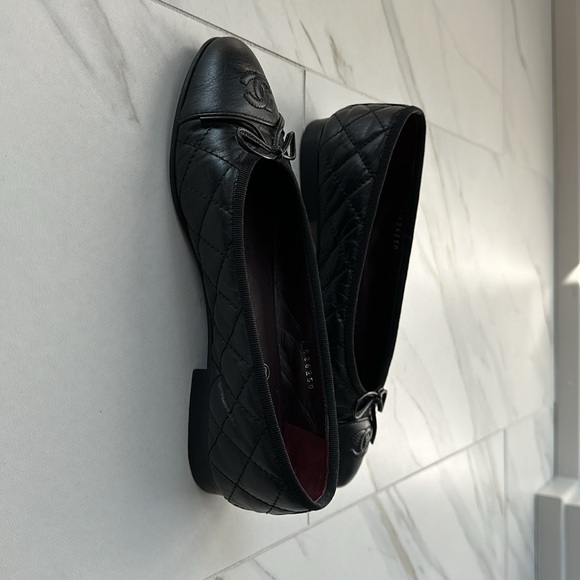 Chanel Classic Quilted Cap Toe Ballerina Flat - Picture 3 of 12
